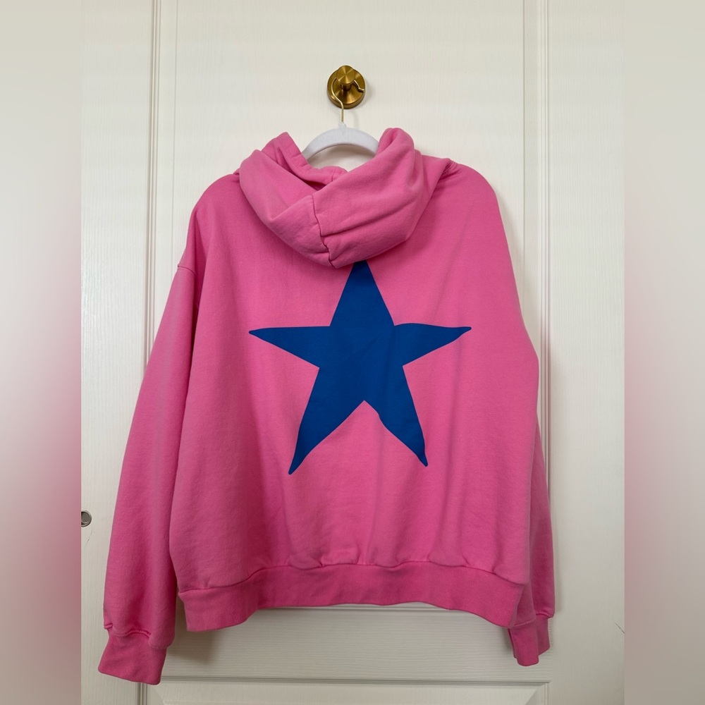 PINK LONLEY GHOST STAR HOODIE